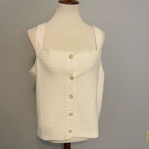 J. Crew NWT Button Down Tank Top. Size XL